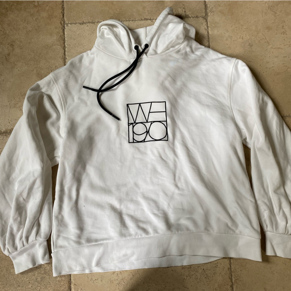 Witchery W-1970 black & white hoodie sweatshirt medium